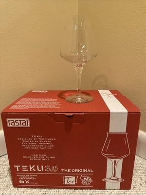 Vasos de cerveza artesanal Rastal Teku 3.0 Tulip, los originales sin nuclear, nuevos en caja, 6 Foto 1 de 4
