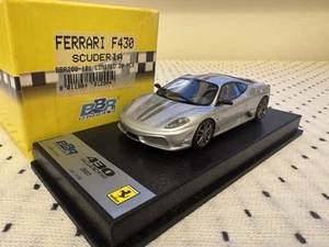 BBR 1/43 Ferrari 430 Scuderia 2007 Silver Leather Base BBR200-101 Window Popped - Picture 1 of 20