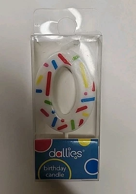 ☆ Velas nuevas Dallies número 0 aniversario y cumpleaños, multicolor cero  Foto 1 de 3