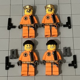 Lego Agents Gold Tooth Figure Minifigure Lot Of 4 D2 32