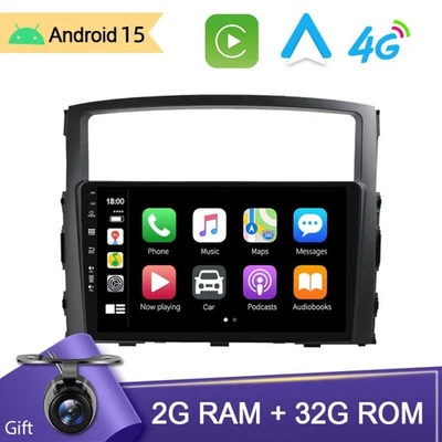 Car Radio For Mitsubishi Montero 2006-2019 Apple CarPlay  Android 15 GPS Navi US - Image 1 of 4