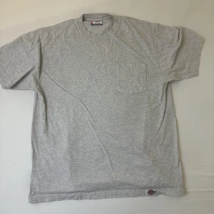 Dickies Shirt Mens Large Gray Pocket Workwear Tag Cotton Classic Tee T-Shirt - Picture 1 of 9