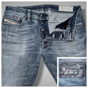 Jeans Diesel Uomo 29x30 Safado Dritto Anticato Strappo Sbiadito RQ488 - Foto 1 di 16