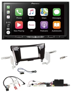 Pioneer 2DIN Lenkrad USB DAB DVD Bluetooth Autoradio für Nissan Qashqai 19-21 X- - Bild 1 von 4