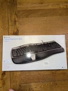Microsoft Natural Ergonomic Keyboard 4000 Original Kabelgebunden USB Tastatur - Bild 1 von 5