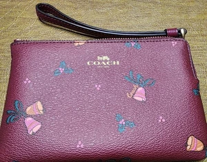Neu mit Etikett Coach Eckreißverschluss Handgelenktasche Urlaub Glocken UVP 88 $ - Bild 1 von 2