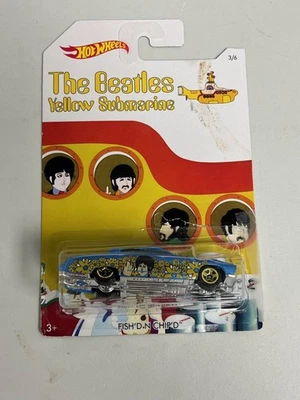Hot Wheels The Beatles Yellow Submarine Fish'd N Chip'd 3/6 A117 Foto 1 de 2