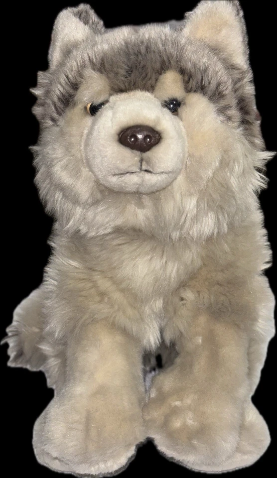 RARE GANZ WEBKINZ Signature Timber Wolf Husky Plush Stuffed Animal WKS1008 AB - Image 1 of 4