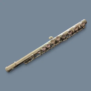 Main Body Section Carl Fischer 8265 Flute Silver Tone Keys Vintage Instrument - Picture 1 of 4