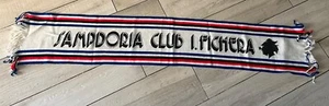 VINTAGE SCIARPA SAMPDORIA CLUB I. FICHERA - Foto 1 di 3