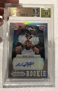 2012 Prizm #224 Nick Foles RC autograph Silver Holo rookie /99 BGS 9.5 Auto 10 - Picture 1 of 5