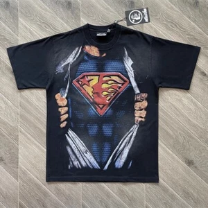 Mens Hell Halloween star Superhero T-shirt logo washed short sleeved T-shirt - Picture 1 of 10