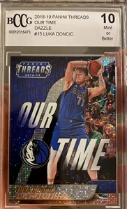 2018 Threads Our Time Dazzle Luka Doncic Rookie GEM MINT 10 BCCG All Star SP - Picture 1 of 3