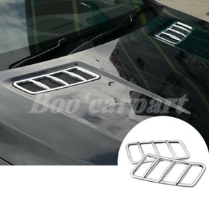 Für Benz ML W166 GL X166 Glänzendes Silber Motorhaube Lufteinlässe Rahmen 2Stk - Bild 1 von 12