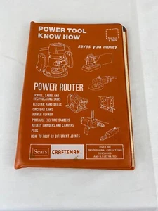 Sears Craftsman Power Tool Know How Manual #9-2949 - Power Router 1981 Edition - Picture 1 of 2