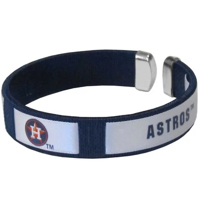 Houston Astros Fan Band Bracelet MLB Licensed Baseball Jewelry - Image 1 of 3