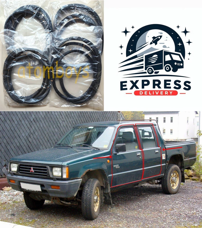 PARA MITSUBISHI L200 STRADA MIGHTY MAX RAM 50 4X4 PUERTA GOMA TIRA DE CLIMA SELLO Foto 1 de 4