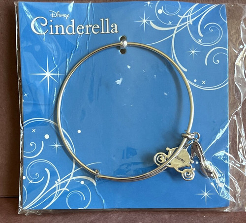 Bracciale Disney Cenerentola Espandibile con Charms Coach e Ciabatta Nuovo con etichette