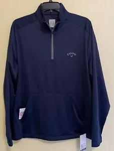 Callaway Mens Pull-over Windbreaker Navy Blue Performance Geared NWT - Picture 1 of 6