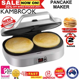 Kambrook Pancake Maker Electric Digital Breakfast Pancake Machine Non Stick NEW - Picture 1 of 12