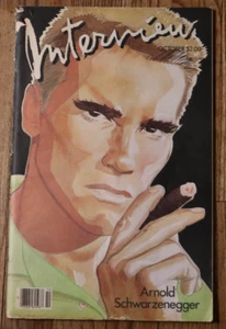 ANDY WARHOL'S INTERVIEW Magazine OCT 1985   ARNOLD SCHWARZENEGGER - Picture 1 of 4