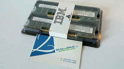 New IBM 8GB (2x4GB) 43X5028 PC2 5300 ECC REG Server Memory HYMP151P72CP4-Y5 NOB - Image 1 of 4