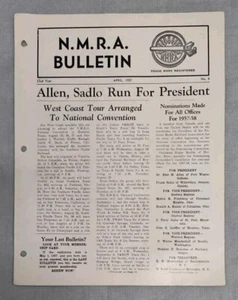 NMRA Bulletin 1957 April Magazine National Model Railroad Association Trains Vtg - Picture 1 of 2