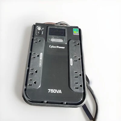 CyberPower CP750LCD Intelligent LCD UPS System 750VA/420W 8 Outlets Compact - Image 1 of 2