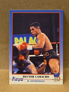 Tarjetas de boxeo Kayo 1991 promoción Héctor Camacho Jr. peso pesado casi nuevo-como nuevo  - Imagen 1 de 4