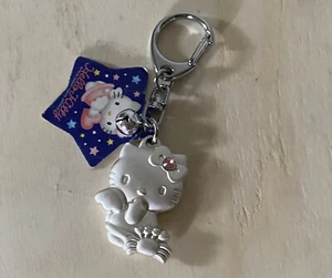 VTG 1976, 1999 Sanrio Co. LTD  Hello Kitty Pewter Cancer Zodiac Y2K Keychain HTF - Picture 1 of 8