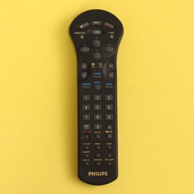 Genuine PHILIPS RT 8967/01 TV / VCR Remote Control (3139 148 53941) - Image 1 of 2