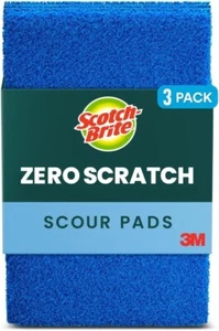 Scotch-Brite Non-Scratch Scour Pads, 3 Pads - Picture 1 of 4