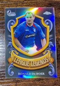 Topps Chrome Spfl 2022-23 League Legends Ronald De Boer Rangers - Picture 1 of 2