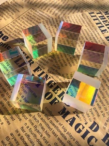 8PCS Combiner Splitter Cross Dichroic RGB X-Cube Optical Glass Prism For DIY - Picture 1 of 6