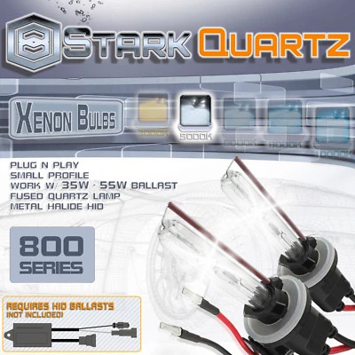 35W  / 55W Xenon HID Bulbs Fog Light 5000K White - 880 881 899 Replacement Pair - Image 1 of 3