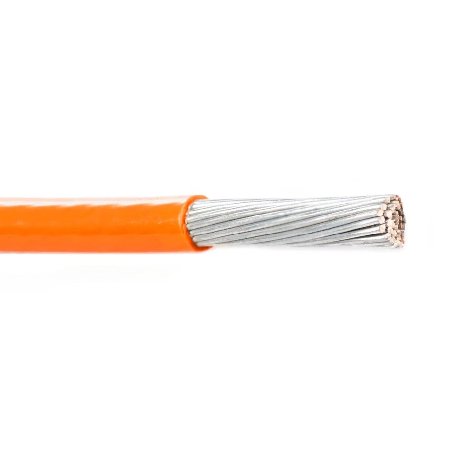 Alambre de plomo de cobre recubierto de plata M22759/33-28-3 28 AWG X-ETFE 200 °C naranja 600 V Foto 1 de 1