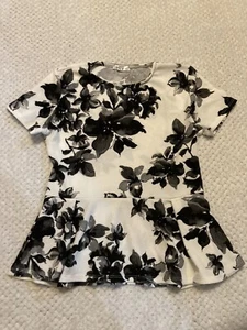 Top girocollo donna Doublju con stampa floreale, taglia L - Foto 1 di 4