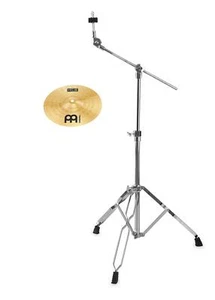 Meinl HCS 10" Splash Galgen Becken Ständer Set Cymbal Einsteiger Drum Boom Stand - Bild 1 von 8