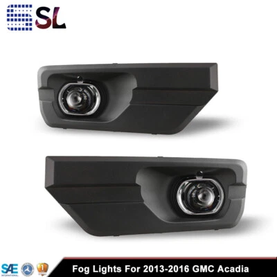 Par de luces antiniebla para GMC Acadia 2013-2016 luces de parachoques delanteras con kits de interruptor de cableado Foto 1 de 4