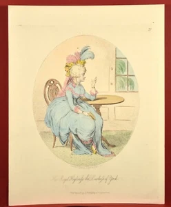 Gillray - Her Royal Highness the Dutchess of York 1849 Original Antique Print - Picture 1 of 5