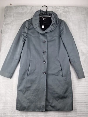 Banana Republic 'FAILETTÈ COAT' In Silky Coal Grey Size Small VGC - Image 1 of 4