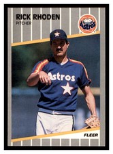 1989 Fleer Update #U-89 RICK RHODEN Houston Astros ~B1S