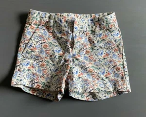 Gap Kids Girls Twill Shorts Size 4 Floral Flat Cuffed Chino 4"  - Picture 1 of 1