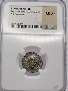 Septimius Severus Roman Coin (AD 193-211) - NGC Choice XF, Salus Reverse! - Picture 1 of 3