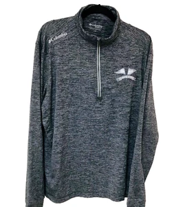 Columbia Golf Performance Zip Pullover Mens L Gray Bay Harbor Yacht BHYC - Picture 1 of 9