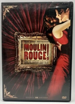 Moulin Rouge DVD Nicole Kidman Ewan McGregor Free Shipping 2002 - Imagem 1 de 3