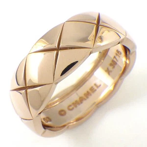CHANEL Ring Coco Crush Medium Model J10817 750 Beige Gold #53 US6.25 - Imagen 1 de 7
