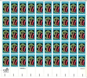US SCOTT 2075 PANE OF 50 CREDIT UNION 20 CENT FACE MNH - Picture 1 of 1