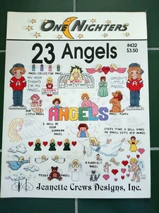 JEANETTE CREWS DESIGNS 23 ANGELS CROSS STITCH BOOKLET CHART PATTERNS - Picture 1 of 1