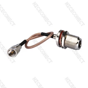 FME macho a N hembra mamparo adaptador coleta cable coaxial RG316 20 cm para inalámbrico - Imagen 1 de 3